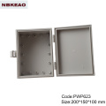 Carcasas de plástico impermeables para exteriores con puerta con bisagras carcasa de telecomunicaciones para exteriores caja de conexiones de montaje en superficie caja ip65